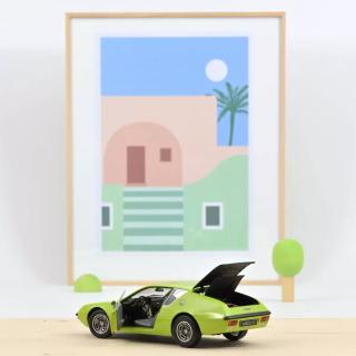 Alpine A310 1600 VF 1975 Tilleul Grün - 310Stk Norev 1:18 Metallmodell